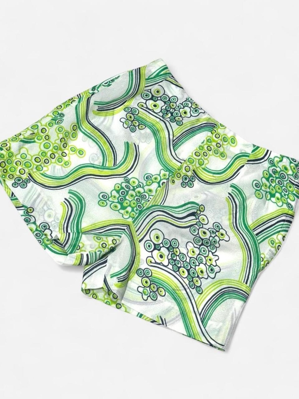 Vintage 60s/70s Groovy High Waisted Shorts, Graphic Print, Size Small